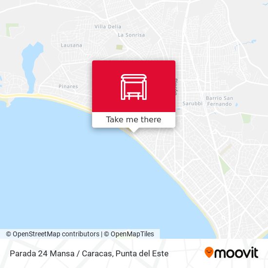 Mapa de Parada 24 Mansa / Caracas