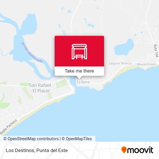 Los Destinos map