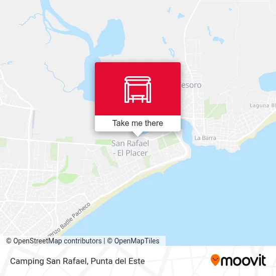 Camping San Rafael map