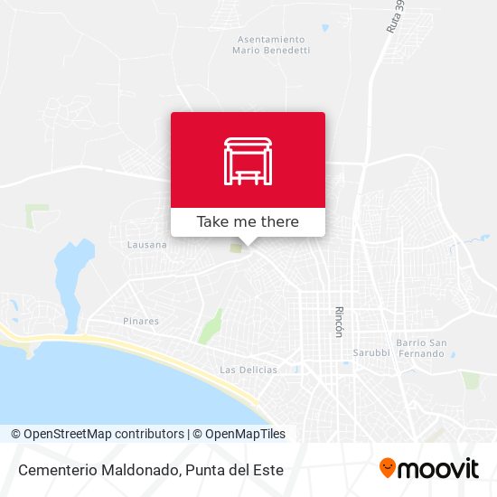 Cementerio Maldonado map