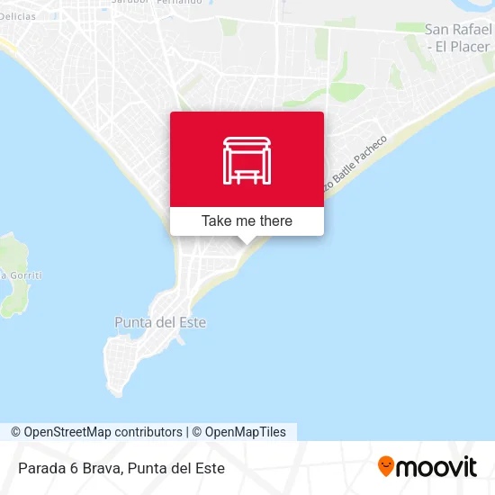 Parada 6 Brava map