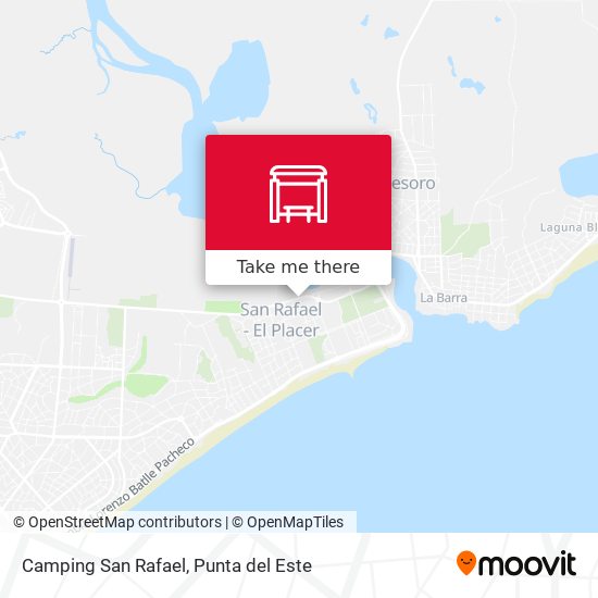 Camping San Rafael map