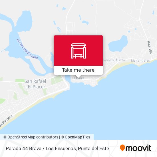 Mapa de Parada 44 Brava / Los Ensueños