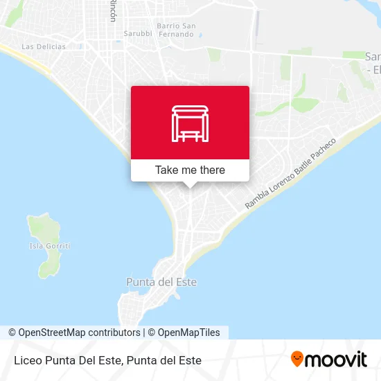 Liceo Punta Del Este map