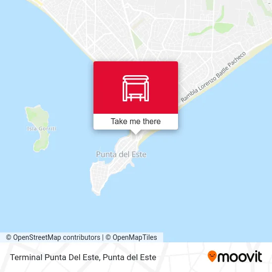 Terminal Punta Del Este map