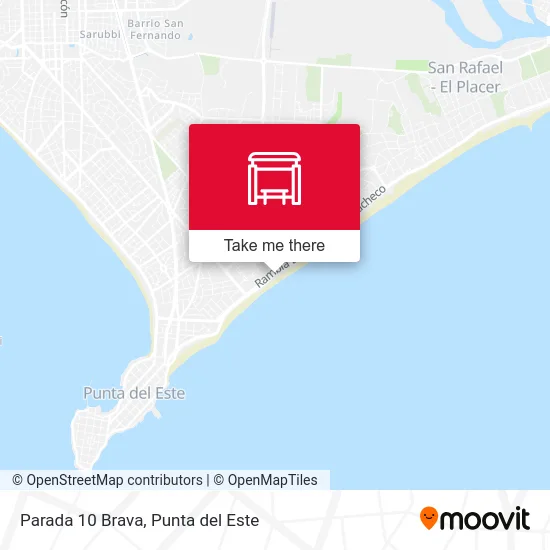 Parada 10 Brava map