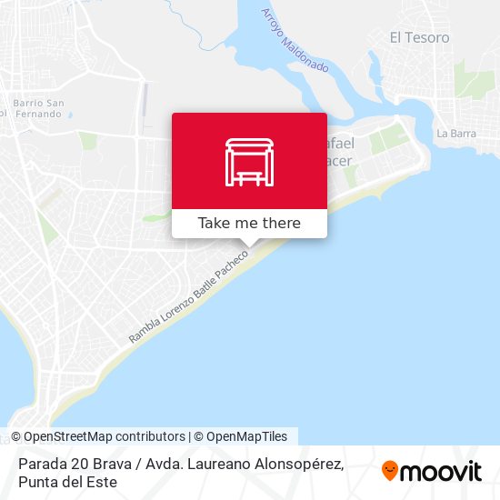 Parada 20 Brava / Avda. Laureano Alonsopérez map