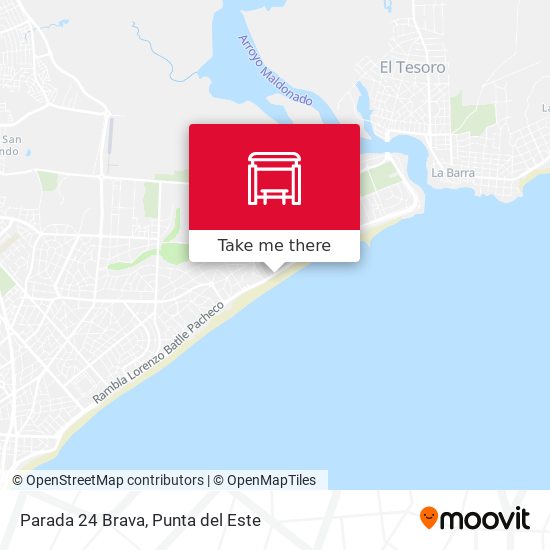 Parada 24 Brava map