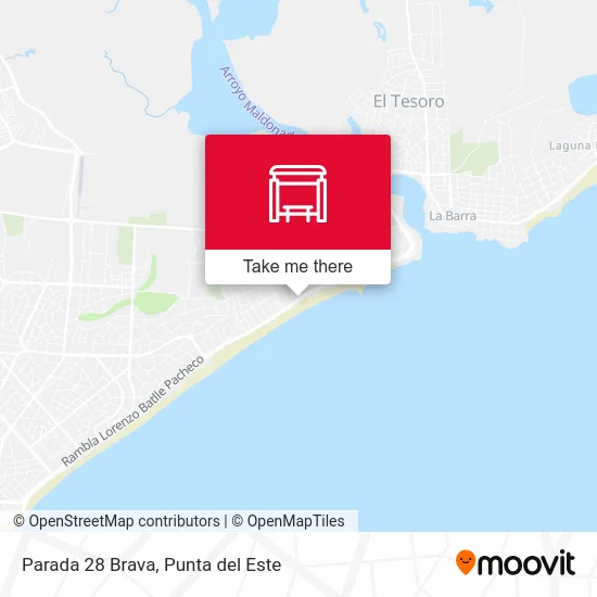 Parada 28 Brava map