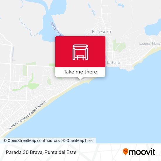 Parada 30 Brava map