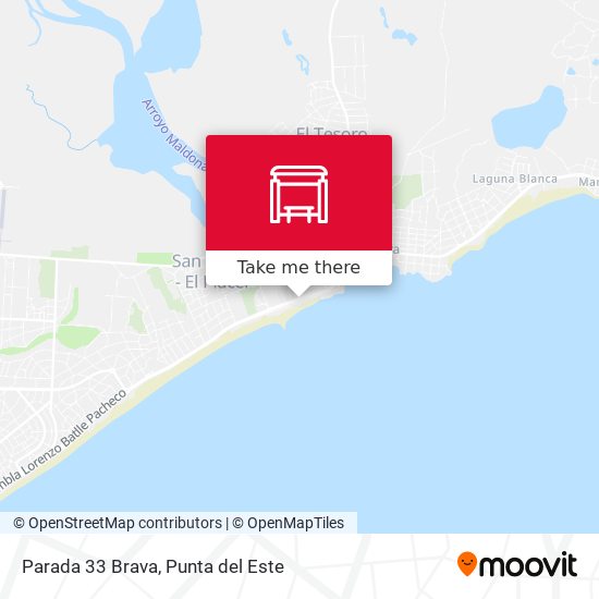 Parada 33 Brava map