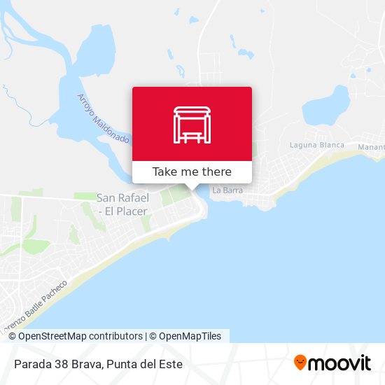 Parada 38 Brava map