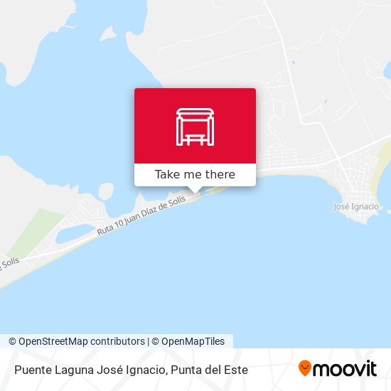 Puente Laguna José Ignacio map