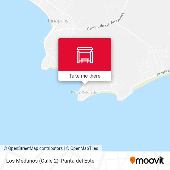 Los Médanos (Calle 2) map