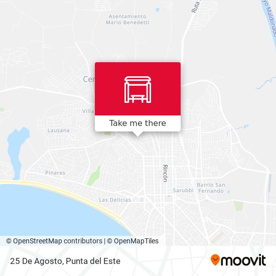 Mapa de 25 De Agosto