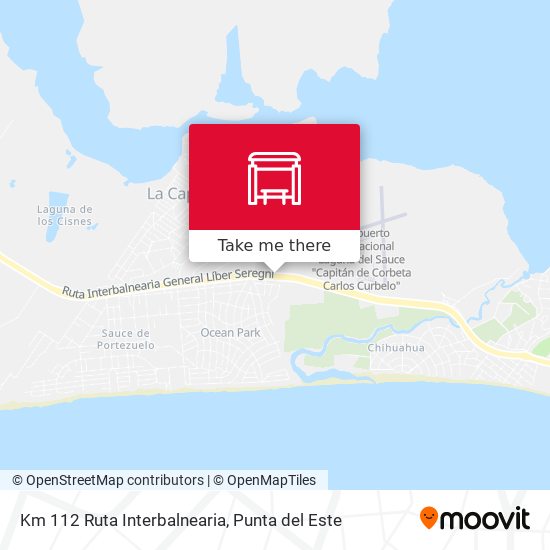Mapa de Km 112 Ruta Interbalnearia
