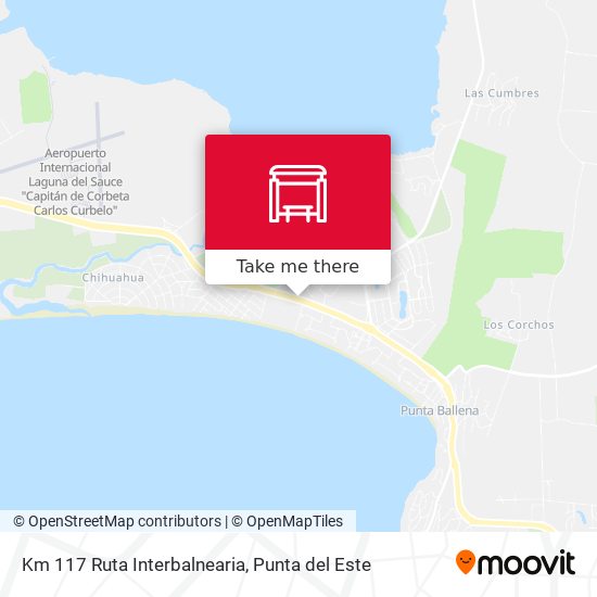 Mapa de Km 117 Ruta Interbalnearia