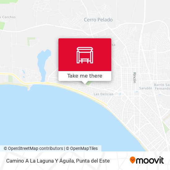 Camino A La Laguna Y Águila map