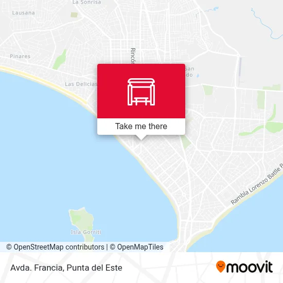 Avda. Francia map