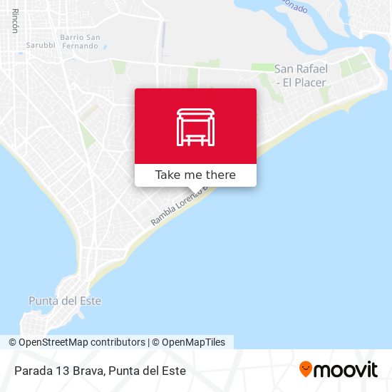 Parada 13 Brava map