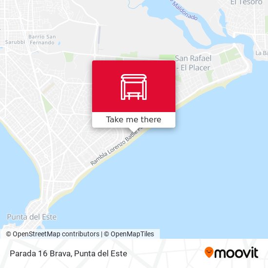 Mapa de Parada 16 Brava
