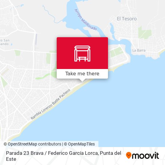 Mapa de Parada 23 Brava / Federico García Lorca