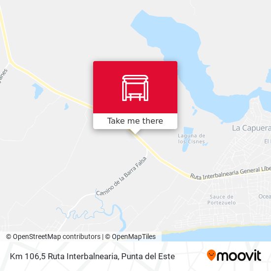 Mapa de Km 106,5 Ruta Interbalnearia