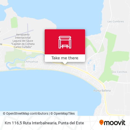 Km 116,5 Ruta Interbalnearia map