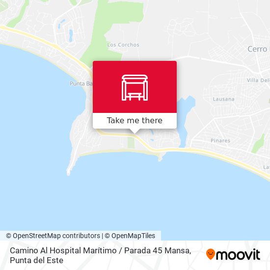 Mapa de Camino Al Hospital Marítimo / Parada 45 Mansa