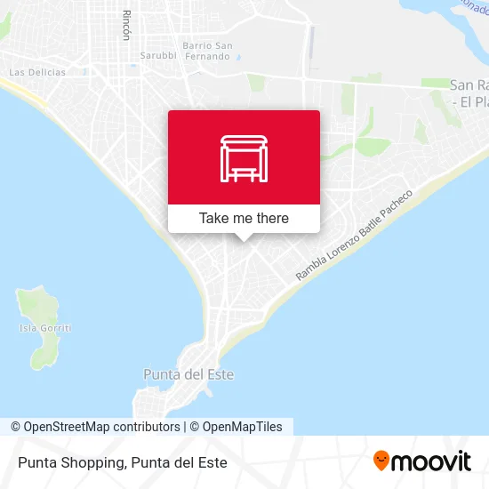 Punta Shopping map