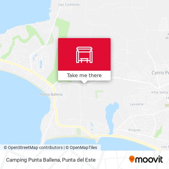 Mapa de Camping Punta Ballena