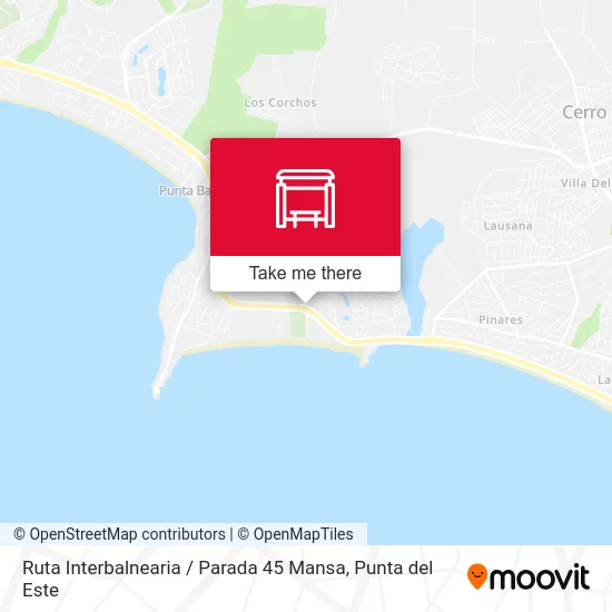 Ruta Interbalnearia / Parada 45 Mansa map