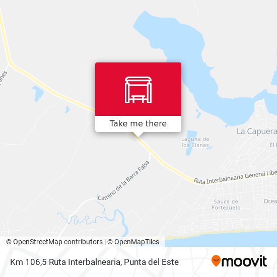 Mapa de Km 106,5 Ruta Interbalnearia