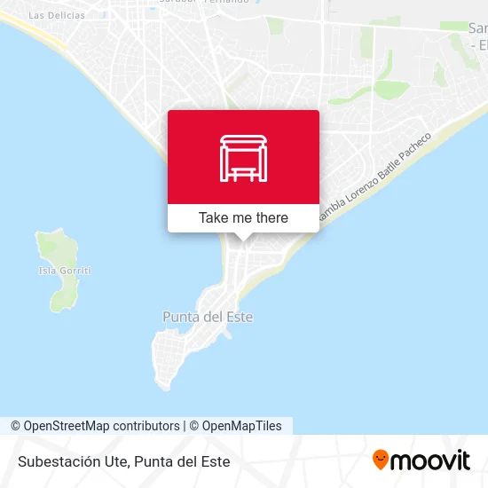 Subestación Ute map