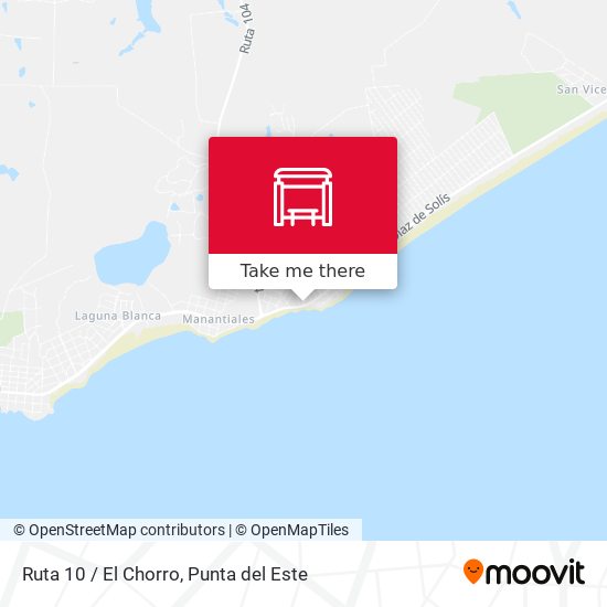 Mapa de Ruta 10 / El Chorro