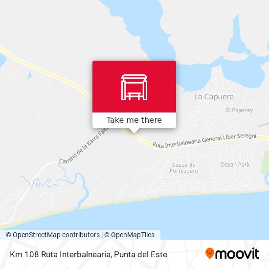 Mapa de Km 108 Ruta Interbalnearia