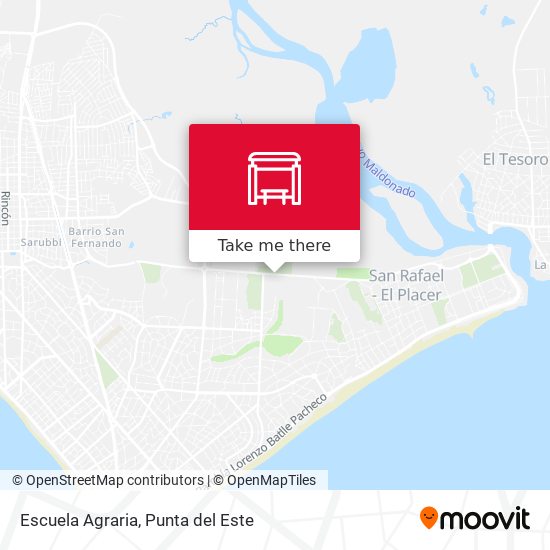 Mapa de Escuela Agraria