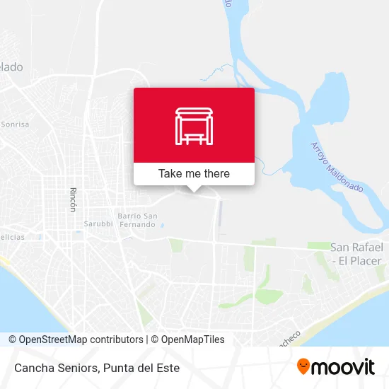 Cancha Seniors map