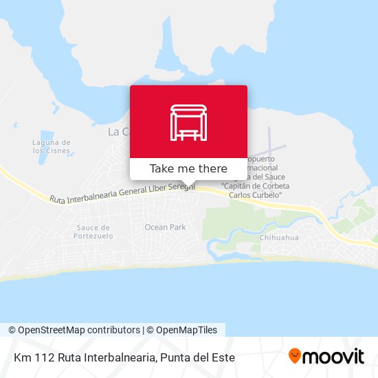 Mapa de Km 112 Ruta Interbalnearia