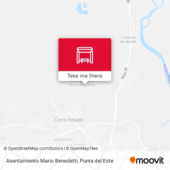 Mapa de Asentamiento Mario Benedetti