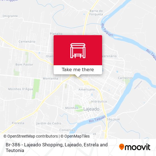 Mapa Br-386 - Lajeado Shopping