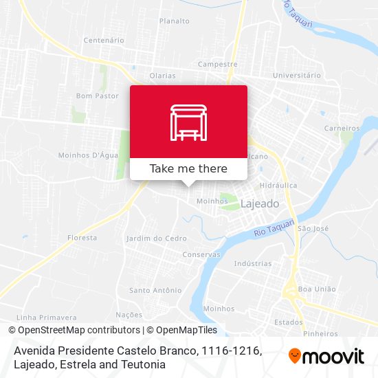Avenida Presidente Castelo Branco, 1116-1216 map