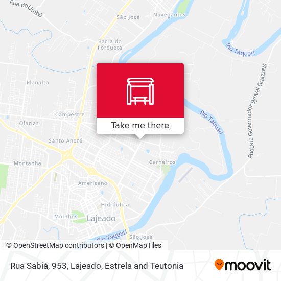 Rua Sabiá, 953 map
