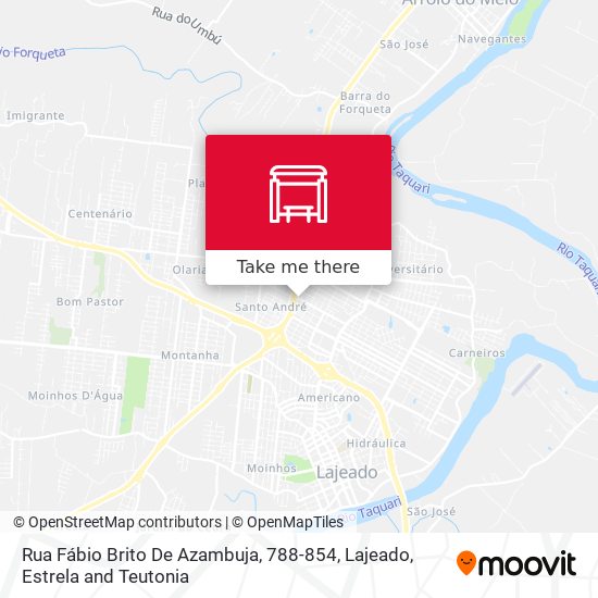 Rua Fábio Brito De Azambuja, 788-854 map