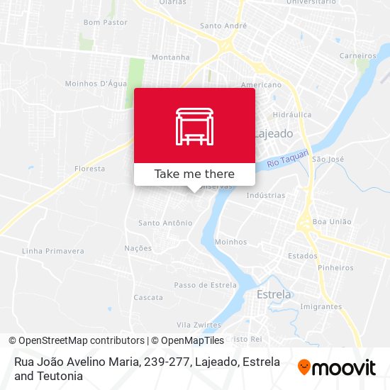 Mapa Rua João Avelino Maria, 239-277