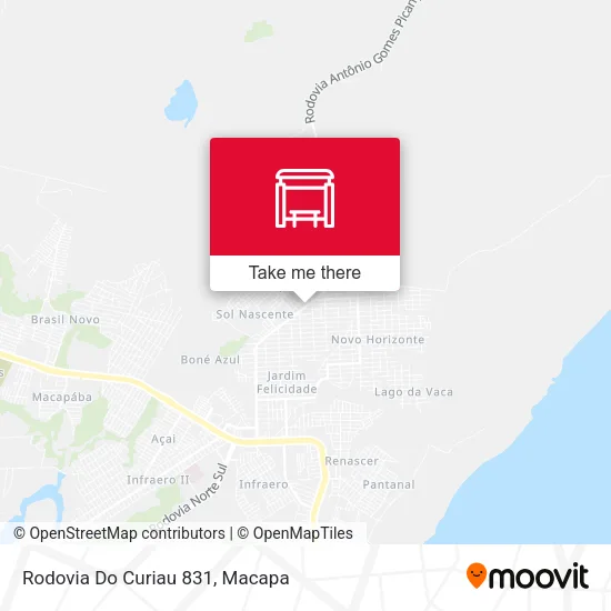 Rodovia Do Curiau 831 map