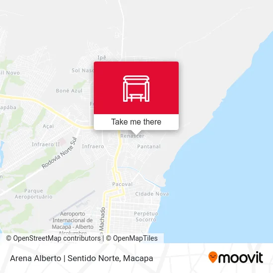 Arena Alberto | Sentido Norte map