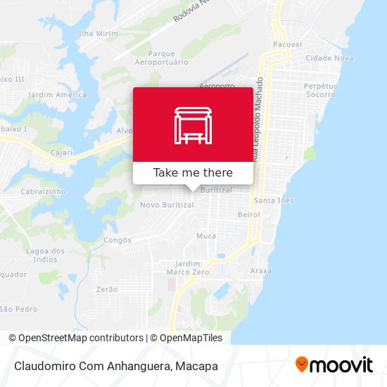 Claudomiro Com Anhanguera map
