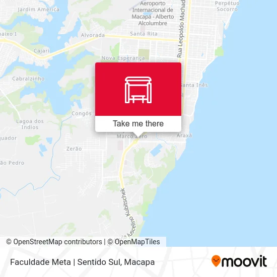 Faculdade Meta | Sentido Sul map
