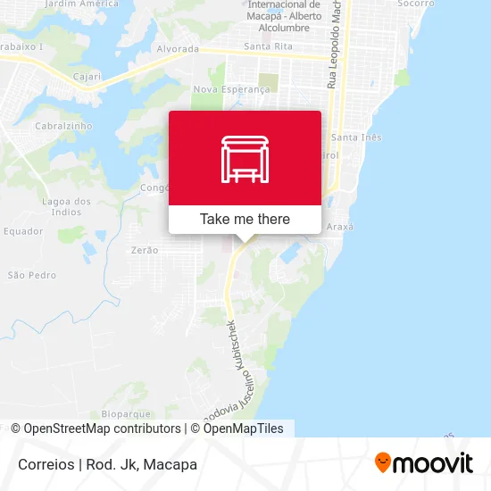 Correios | Rod. Jk map